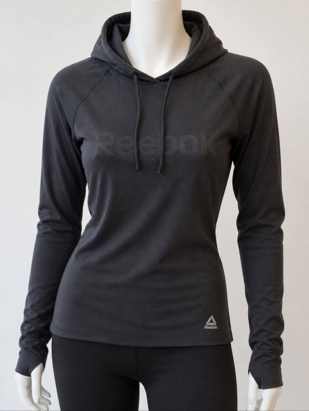 Reebok Women's Swift Performance Hoodie - Charcoal Gray - Size M